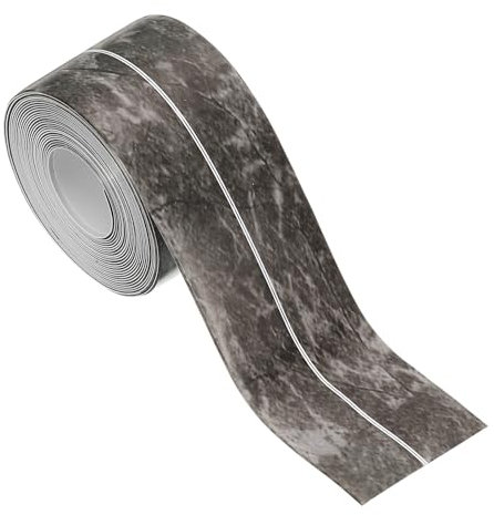 PATIKIL Cinta de Calafateo Impermeable Autoadhesiva, Tira Selladora de PVC para Inodoro Tira de Sellado para Bañera para Baño Cocina Encimera, Pintura en Tinta (1,5 Pulgadas x 10,5 Pies)