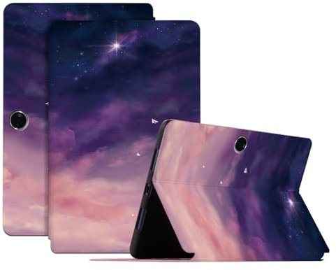 SLLMYYX Custodia per OnePlus Pad Go/Oppo Pad Air2 2023/Oppo Pad Neo 2024, custodia protettiva sottile in pelle PU con supporto e spegnimento automatico (fantastico cielo stellato)
