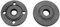 1 Pair Angle Grinder Inner Outer Flange Nut Accessory Thread Replacement Tools for 20mm and 22mm Bore Cutting Discs
