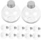 Alipis 25 pièces Lot de Bouteilles Plastique Transparentes Forme Ampoule Bouteilles Rondes Réutilisables pour Décoration DIY Bonbons et Bouchon à Vis Ornement Polyvalent Couleur Aléatoire