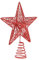 Cabilock 1 Pezzo Decorazione Stella per Puntale Natale Rosa da per da e Decorazioni Festive Facile da Installare