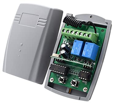 Kit apricancello, Tastiera senza fili for porta automatica/porta del garage/cancello a battente/apricancello scorrevole telecomando e ricevitore for vialetto per vialetto di casa(Receiver)