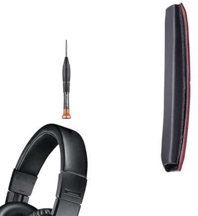 INF Protein-Leder-Kopfbügelpolster kompatibel mit Audio-Technica ATH M50 Series, Memory-Schaum-Kissen mit Schraubendreher, Ersatzpolster für ATH M50X/M50XBT, Schutz & Ganztägiger Komfort