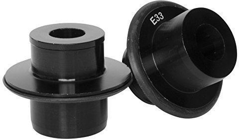 Notubes Endkappen für 20 mm Steckachse Laufräder, schwarz, 20mm