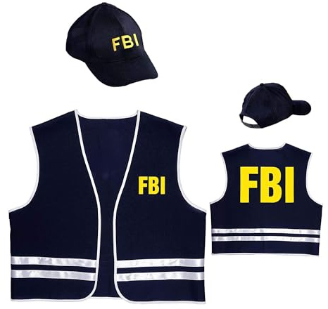 W WIDMANN MILANO Party Fashion - Kostüm FBI Agent, Geheimagent, Sicherheitsdienst, Polizist, Fasching