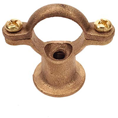 22mm Cast Brass Pipe Ring with Backplate - Pack of 10