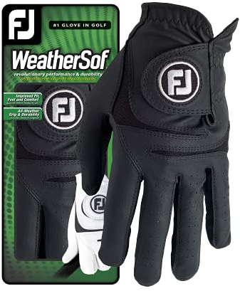 Footjoy 66247 Herren-Golfhandschuhe, Schwarz, M