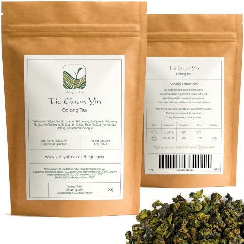 Oolong Thé Tie Guan Yin – Wu Long Thé Chine – Thé Bleu Chinois Tieguanyin 50g