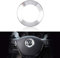 VDARK kompatibles Lenkrad Logo Kappen Dekoration Aufkleber Aluminiumlegierung für VW Volkswagen Zubehör Bling Jetta Passat Golf Tiguan Arteon Atlas enthält Trim Trim Rot Silber Blau (Silber)
