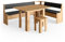 Vicco Eckbankgruppe Roman, Goldkraft Eiche/Anthrazit, 210 x 150 cm mit Tisch