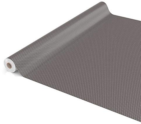 ANRO Tischdecke Wachstuch abwaschbar Wachstuchtischdecke Wachstischdecke Modernity Dunkelgrau 2000x140cm (20m)