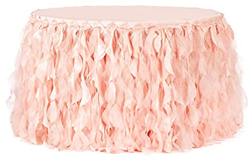 CV Linens 6623us Tischrock, Einfarbig, Rouge/Roségold