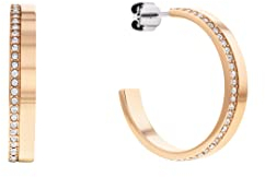 Calvin Klein Creolen für Damen Kollektion MINIMAL LINEAR mit Kristallen - 35000165