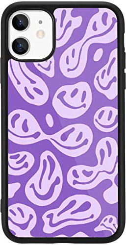 MAYCARI Aesthetic Case Compatible with iPhone 12 - Hard Back Case with Soft TPU Bumper for Girls, Women & Children - Hippie-G Print