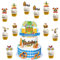 GoldRock 13 Stück Oktoberfest Deko, Oktoberfest Cupcake Topper, Oktoberfest Beer Cookie Cake Toppers Kuchendeko für Bayrisch Oktoberfest Party Deko für Party Geburtstagsfeier Hochzeitsfeier Kuchendeko