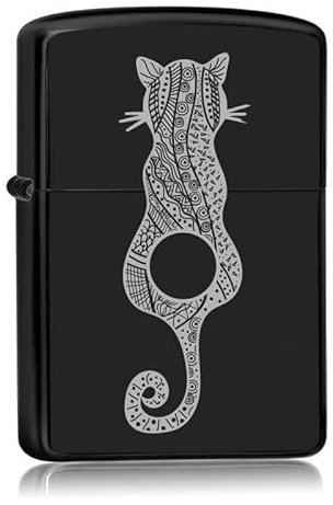 Feuerzeug Schwarz - Katze
