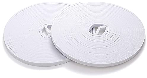 Ruban D'Étanchéité en Mousse de 10M, 15 * 1,5mm Joint Fenetre Isolation Blanc Mousse Ruban EVA Etancheite Fenetre Coupe-Vent Isolation Phonique Isolation (Blanc)