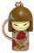 Kimmidoll Kleine Schlüsselhalter-Schlüsselanhänger-Kollektion, 5,3 cm, Aimi, Small