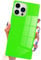 Pevezeda Neon Series Designed for iPhone 15 Pro Max Case 6.7 Inch, Cute Retro Bright Design Shockproof Phone Cases for Women Girls [Square Edge Design] [Reinforced Corners Protection], Neon Green