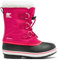 Sorel Yoot Pac Nylon WP, Stivali da Neve Impermeabili Unisex - Bambini e ragazzi, Rosso (Bright Rose 111), 39 EU