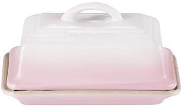 Le Creuset Beurrier en grès 900 g, 17 x 12,5 x 9 cm, rose coquillage 70837177770000