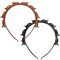 Vordpe 2 Stück Haarreif mit Klammern, Stirnband mit Clips, geflochtene Haarspangen, Airpins Friseurbedarf, elegantes Stirnband für Frauen und Mädchen