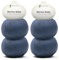 PASCUALI Merino Baby|Strickwolle aus 100% Schurwolle aus Merino, Merinowolle zum Stricken und Häkeln, SET: 4 Knäuel - 200 g, Farbe: Navy 314