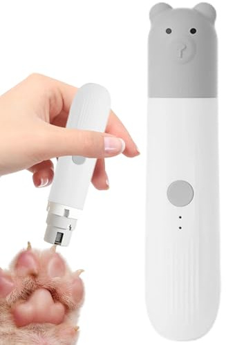 Yulokdwi Nagelknipser für Katzen, Nagelknipser für Hunde | Elektrischer Krallenschneider für Haustiere mit LED-Licht,Professioneller Nagelschleifer, glattes Pflegewerkzeug, Nageltrimmer für Hunde und
