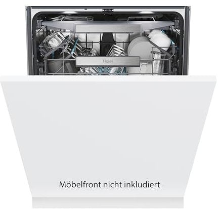 Haier I-PRO SHINE SERIE 4 XS 4B0M3SB-84 vollintegrierter Geschirrspüler I Breite 60 cm I 14 Maßgedecke I 10 Programme I Smart Home: Optionale Steuerung per App