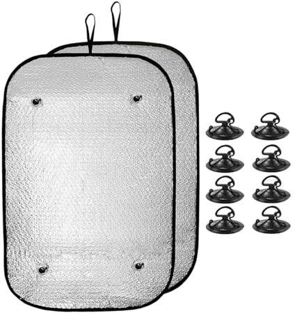 Generic Lot de 2 housses de protection pour camping-car avec ventouses