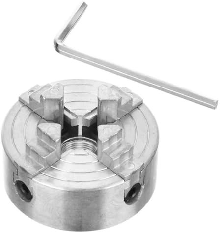 EXHUMKY Mini Vier-jaw Drehbank Chuck Für Projekte Robuster Und Präziser Handspannfutter Für Metall Und Holzarbeiten Einfach Zu Bedienen Und Langlebig