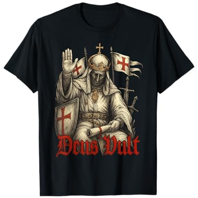 Deus Vult – König Balduin IV. von Jerusalem – Kreuzritter T-Shirt