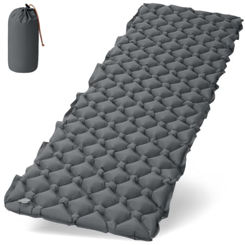AUYAO Selbstaufblasend Camping Isomatte Schlafmatte, 190 x 60 CM | Ultraleichte Luftmatratze, Wasserdichte kompakte Isomatte für Outdoor Wandern Backpacking Camping Strand
