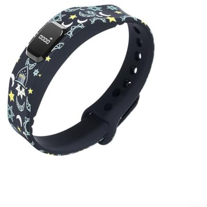 Zikr-Smart Ring Clock mit farbigem Armband, App-Unterstützung, digitalem Gebetszähler und Erinnerungsfunktion, wasserdichter 4-stelliger Fingerzähler-Zikr-Ring für Muslime