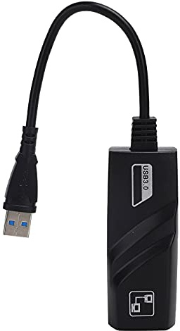 Adaptador USB 3.0 a RJ45 Gigabit Ethernet, Tarjeta de Red por Cable, Adaptador Ethernet Externo de 10/100/1000 Mbps con Plug and Play para portátiles, Ordenadores de Escritorio,