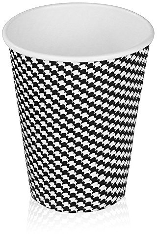 Golden Spoon Paper Coffee Cups (100 Count) Disposable Serve Cold Water, Tea, Hot Chocolate 12 Ounce