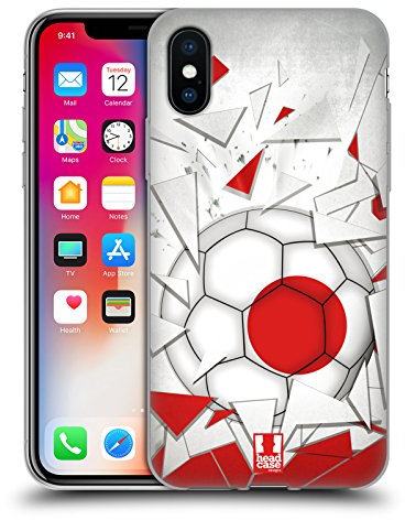 Head Case Designs Japón Saltos de Fútbol Carcasa de Gel de Silicona Compatible con Apple iPhone X/iPhone XS