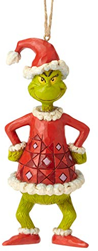 Enesco Dr. Seuss The Grinch by Jim Shore als Weihnachtsmann gekleidet, 14 cm, Mehrfarbig