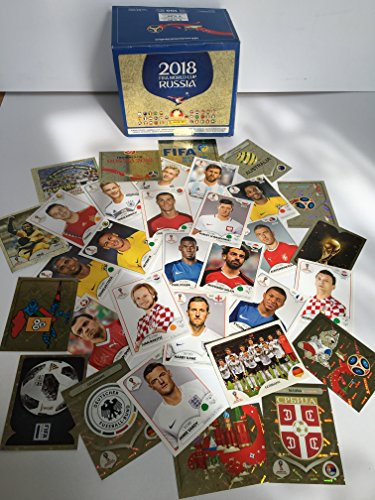 Panini - Coupe du monde 2018 Russie – 100 autocollants au choix – Vinyle, Métal, Verre, Plastique, Murs