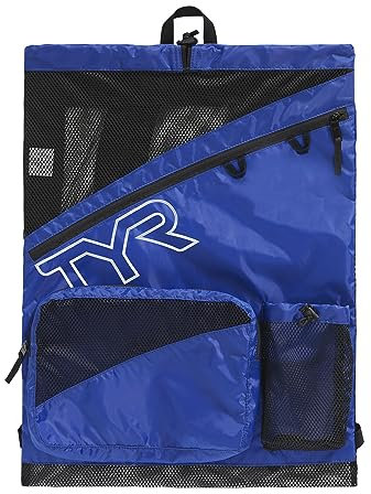 TYR Elite Team Mesh Backpack, Borsa Unisex-Adulto, Royal, Taglia Unica