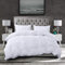 Luxurious Super King Size Bed Throws and Bedspreads Velvet Heavy Quilted Bedspread 3pcs Large Bed Throw with Hypoallergenic Pillow Set - White
