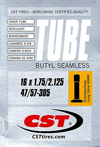 CST Fahrrad Schlauch 16 AV 40 mm Autoventil 47/57-305 Butyl Schrader