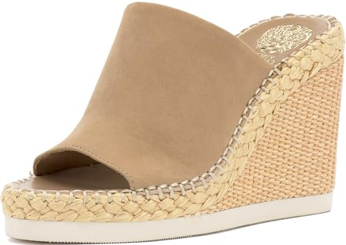 Vince Camuto womens Brissia Raffia Wedge Sandal, Tortilla, 7 US