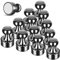 Magnete Stark - 16 Stück Schwarze Whiteboard Magnete 12 mm x 16 mm für Magnettafel, Kühlschrank, Neodym Extra Stark, Klein für Aufkleber, Foto