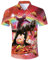 ALISISTER Hawaii Hemd Kurzarm Tropical 3D Faultier Dinosaurier Muster Urlaub Hawaiihemd Herren Button Down Fancy Kurzarm T-Shirt Lustige Party Aloha Blau Shirt für Männer XXL