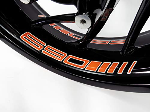 BIKE-label Felgenbettaufkleber Dekor orange kompatibel für KTM 690 Duke X790076