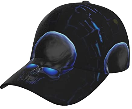 Whuanlo Süße Lama Baseball Cap Verstellbar Trucker Hut Sonnenhut Outdoor Hut Kappe Unisex, totenköpfe, One size