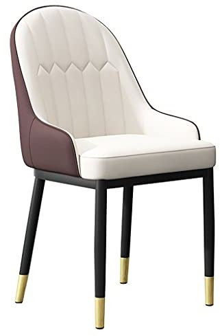 IIOCHA Küche und Esszimmer Stühle Küche Esszimmerstühle PU Leder Sessel Rückenlehne Weichem Kissen Und Robusten Beinen Aus Kohlenstoffstahl für Büro Lounge Esszimmer Küche Schlafzimmer (Color : A10)