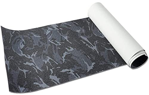 COSOOS Griptape per Skateboard, 115 x 27 cm, con Nastro Antiscivolo Senza Bolle, Impermeabile, Carta Vetrata per Scooter, Longboard, Scale (Mimetico)