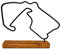Modèle de circuit de F1, Statue de circuit de Formule 1, Idée de cadeau pour un fan de Formule 1, Fil de circuit de F1 sur base en bois 20cm